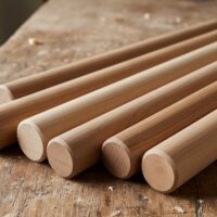 Listones de madera Redondos
