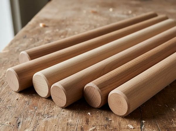 Listones de madera Redondos